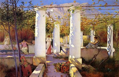 In the Shade of the Vines, Capri by Charles Caryl Coleman